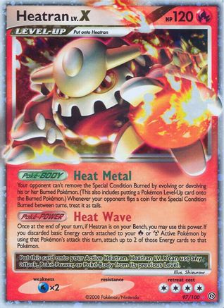 Heatran LV.X/100 - Stormfront Holofoil-1