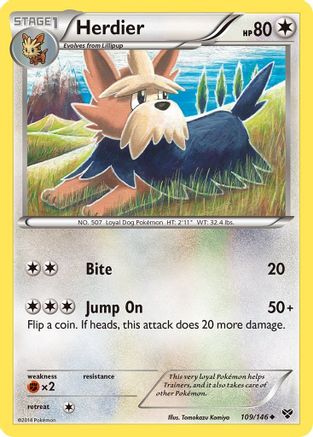 Herdier 109/146 - XY Base Set-1