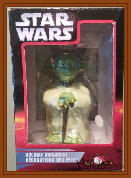 Adorno de Navidad de Star Wars – Yoda (Kurt S. Adler, Resina, UPC: 086131639821)-1