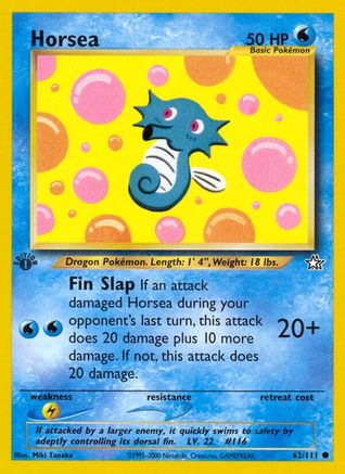 Horsea 62/111 - Neo Genesis 1st Edition-1