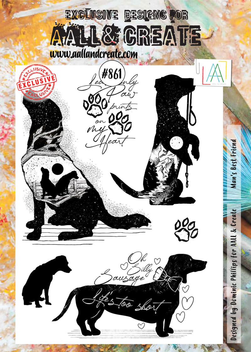AALL and Create Stamp Set -861 - Man's Best Friend-1