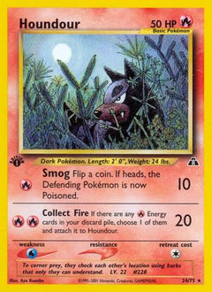 Houndour (24)/75 - Neo Discovery 1st Edition-1