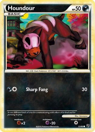 Houndour (53) 53/90 - Undaunted Reverse Holofoil-1