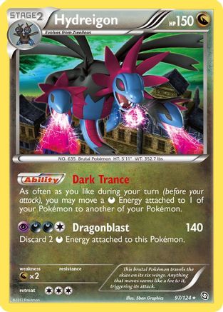 Hydreigon (97)/124 - Dragons Exalted Reverse Holofoil-1