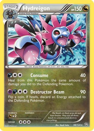Hydreigon (98)/124 - Dragons Exalted Reverse Holofoil-1
