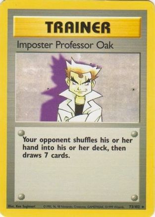 Imposter Professor Oak 73/102 - Base Set-1