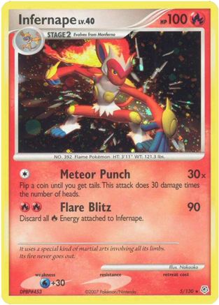 Infernape 5/130 - Diamond and Pearl Reverse Holofoil-1