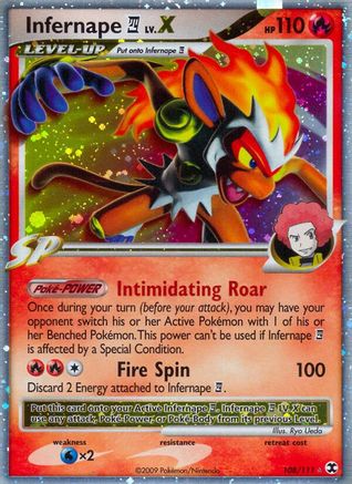 Infernape E4 Lv.X/111 - Rising Rivals Holofoil-1