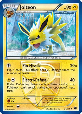 Jolteon (Team Plasma) 34/116 - Plasma Freeze-1