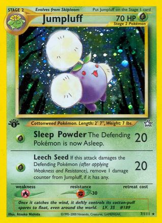 Jumpluff 7/111 - Neo Genesis Unlimited Holofoil-1