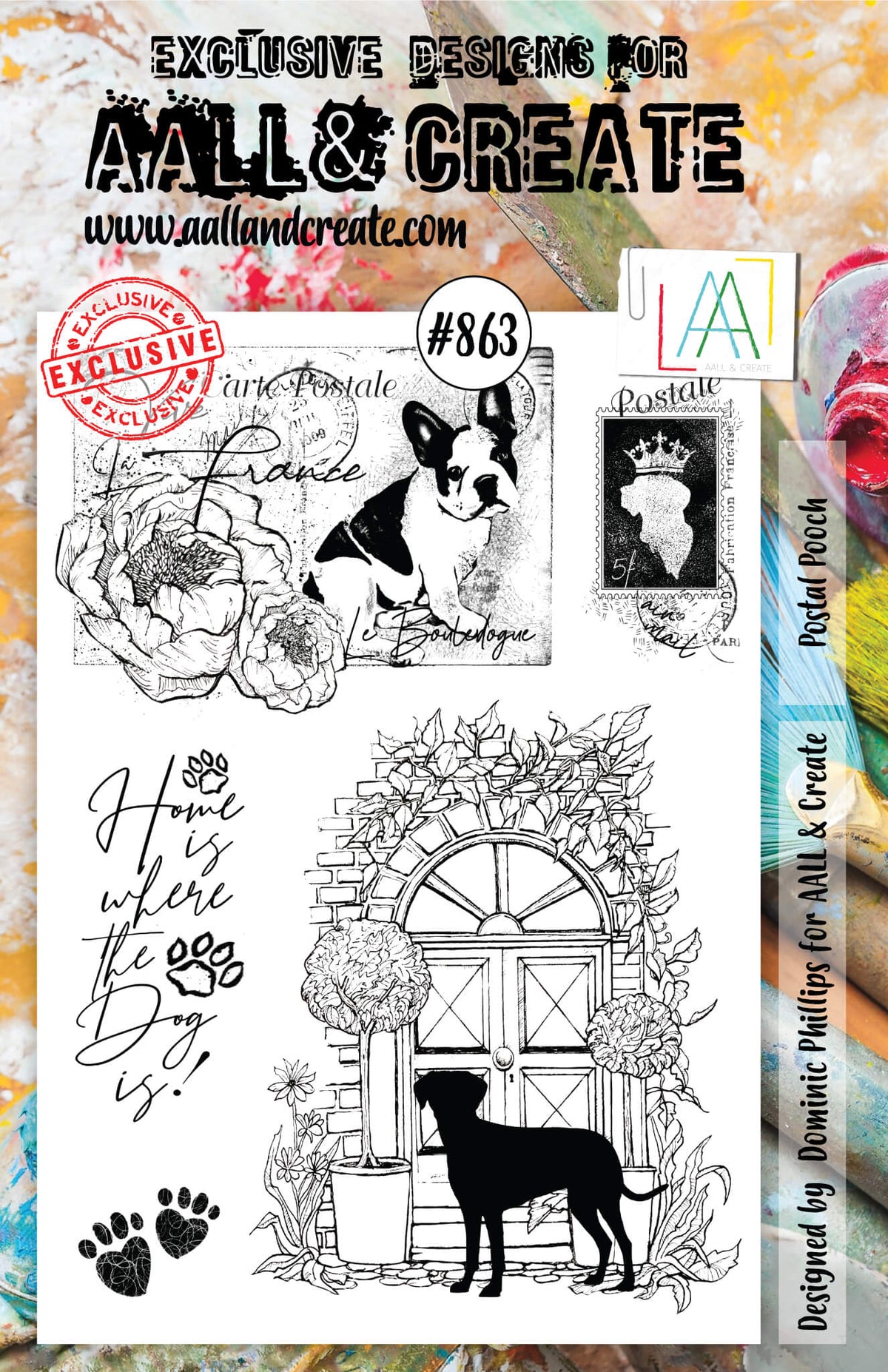 AALL and Create Stamp Set -863 - Postal Pooch-1