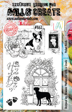 AALL and Create Stamp Set -863 - Postal Pooch-1