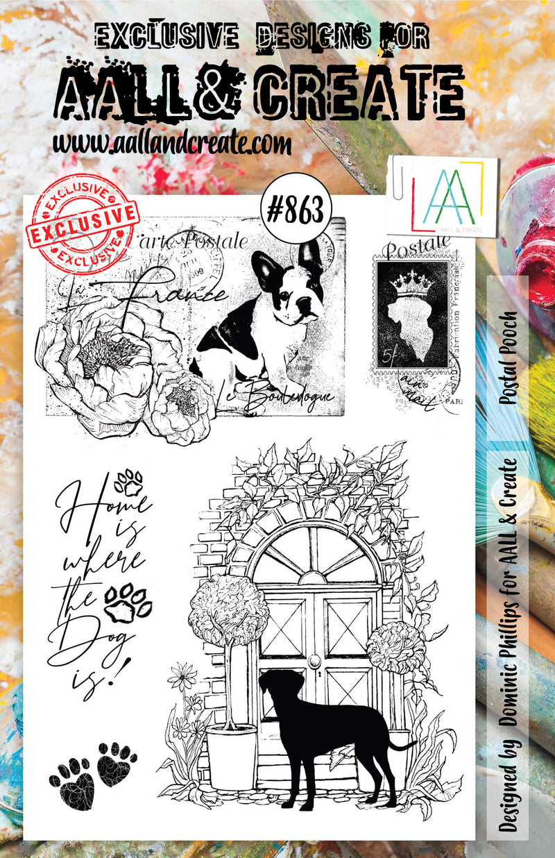 AALL and Create Stamp Set -863 - Postal Pooch-1