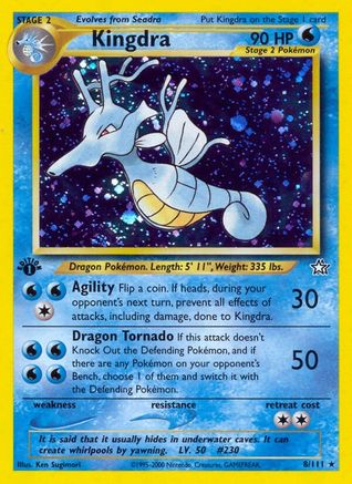 Kingdra 8/111 - Neo Genesis 1st Edition Holofoil-1
