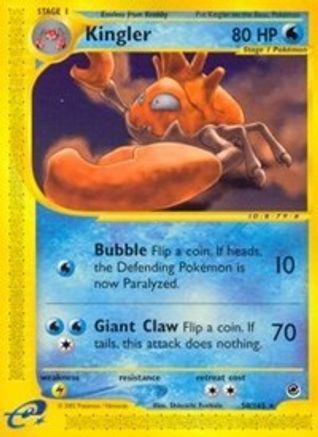 Kingler (50)/165 - Expedition Reverse Holofoil-1