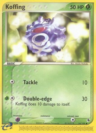 Koffing 54/109 - Ruby and Sapphire Reverse Holofoil-1