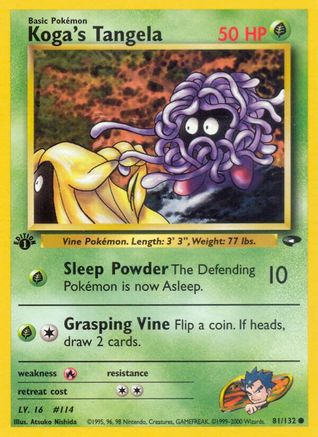Koga's Tangela 81/132 - Gym Challenge-1