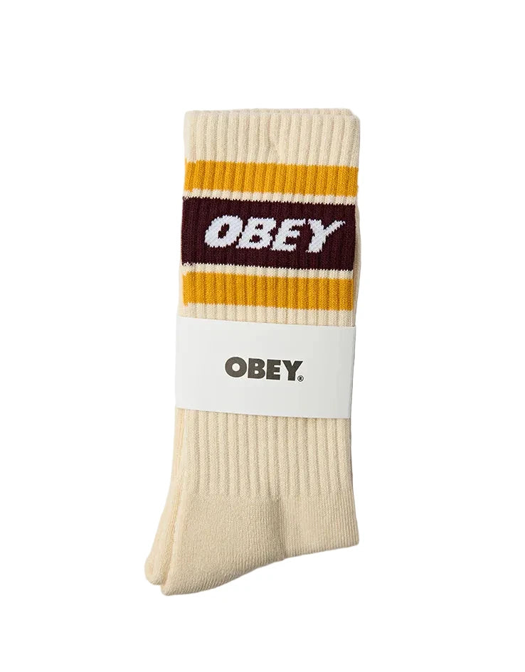 Obey 'Cooper II' Socks - Unbleached/Zinfandel-1