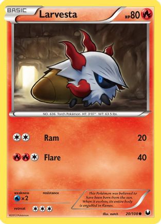 Larvesta (20)/108 - Dark Explorers-1