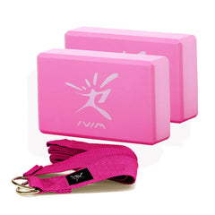 Ecology Yoga Start Kit – EVA Yoga Block & Cotton Stretch Strap Set-1