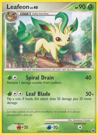 Leafeon (24)/100 - Majestic Dawn Reverse Holofoil-1