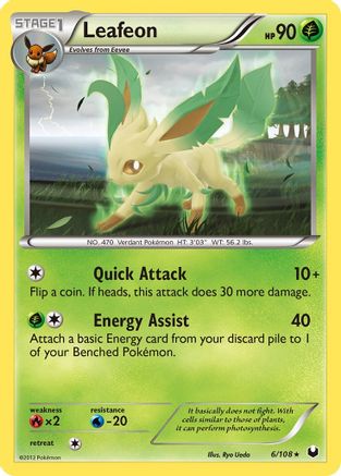 Leafeon/108 - Dark Explorers Reverse Holofoil-1
