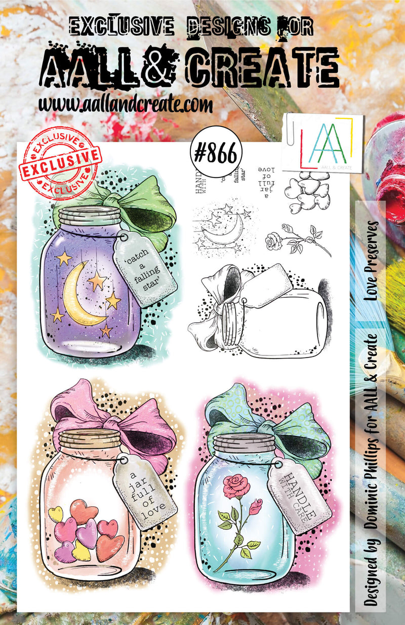 AALL and Create Stamp Set -866 - Love Preserves-1