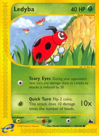 Ledyba (72)/144 - Skyridge Reverse Holofoil-1