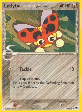 Ledyba (Delta Species) 53/101 - Dragon Frontiers-1
