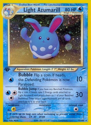 Light Azumarill 13/105 - Neo Destiny Unlimited Holofoil-1