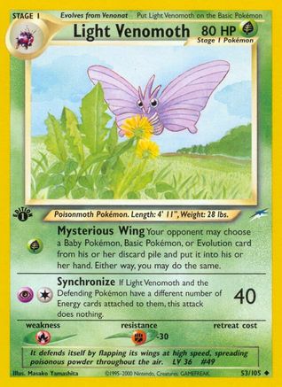 Light Venomoth 53/105 - Neo Destiny Unlimited-1