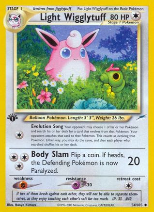Light Wigglytuff 54/105 - Neo Destiny Unlimited-1