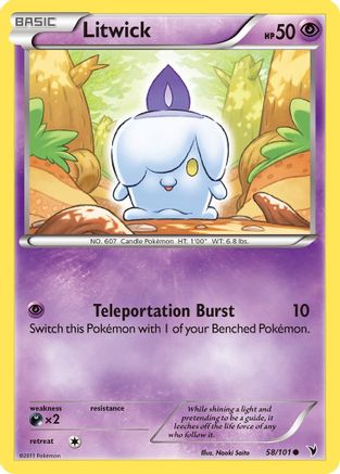 Litwick (58)/101 - Noble Victories Reverse Holofoil