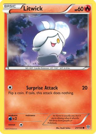 Litwick 21/135 - Plasma Storm Reverse Holofoil-1