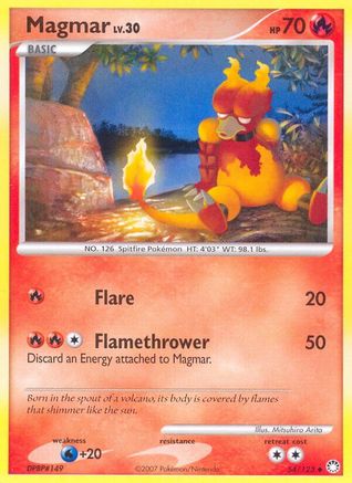 Magmar/123 - Mysterious Treasures Reverse Holofoil-1