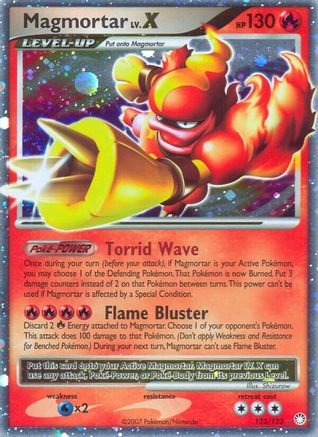 Magmortar Lv.X/123 - Mysterious Treasures Holofoil-1
