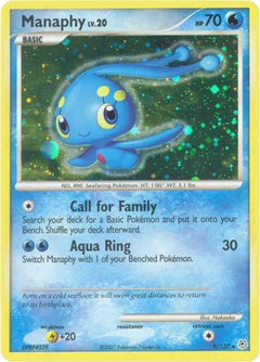 Manaphy 9/130 - Diamond and Pearl Reverse Holofoil-1