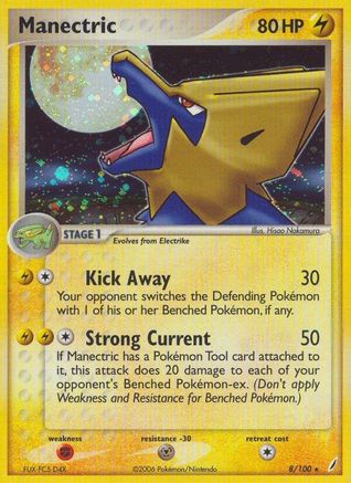 Manectric 8/100 - Crystal Guardians Reverse Holofoil-1