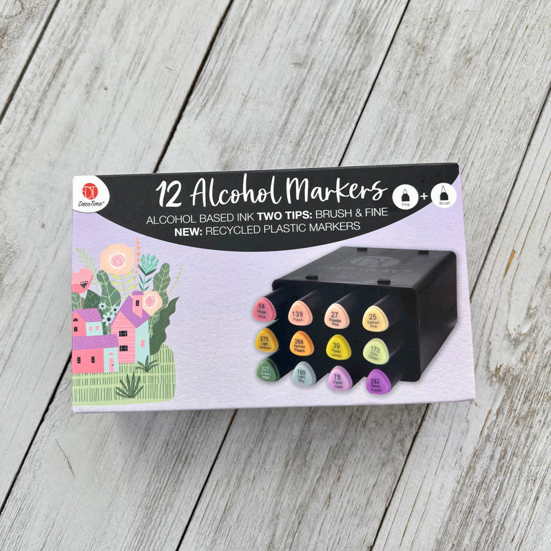 Feutres à alcool Decotime - Sérénade Pastel-1