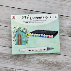 Feutres Aquamarkers Decotime - Couleurs Végétales Vives-1