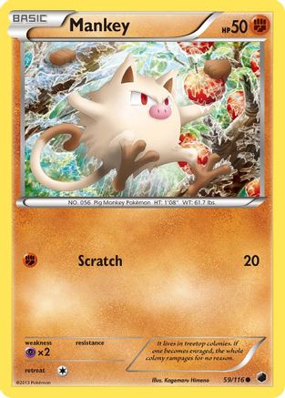 Mankey/116 - Plasma Freeze Reverse Holofoil