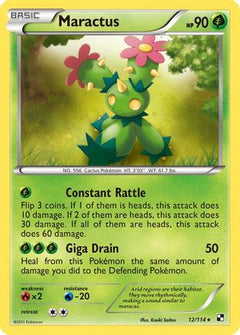 Maractus (12)/114 - Black and White Reverse Holofoil-1