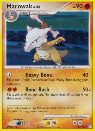 Marowak 63/146 - Legends Awakened Reverse Holofoil-1