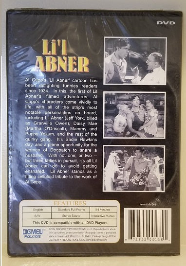 Li'l Abner (DVD) (1940) (Digitally Remastered, Region Free)