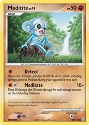 Meditite 89/130 - Diamond and Pearl Reverse Holofoil-1