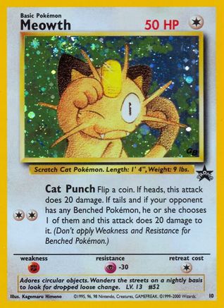 Meowth 10/53 - WoTC Promo Holofoil-1