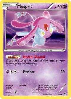 Mesprit 37/101 - Plasma Blast Reverse Holofoil-1