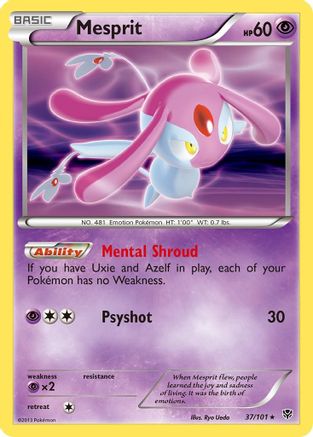 Mesprit 37/101 - Plasma Blast Reverse Holofoil-1