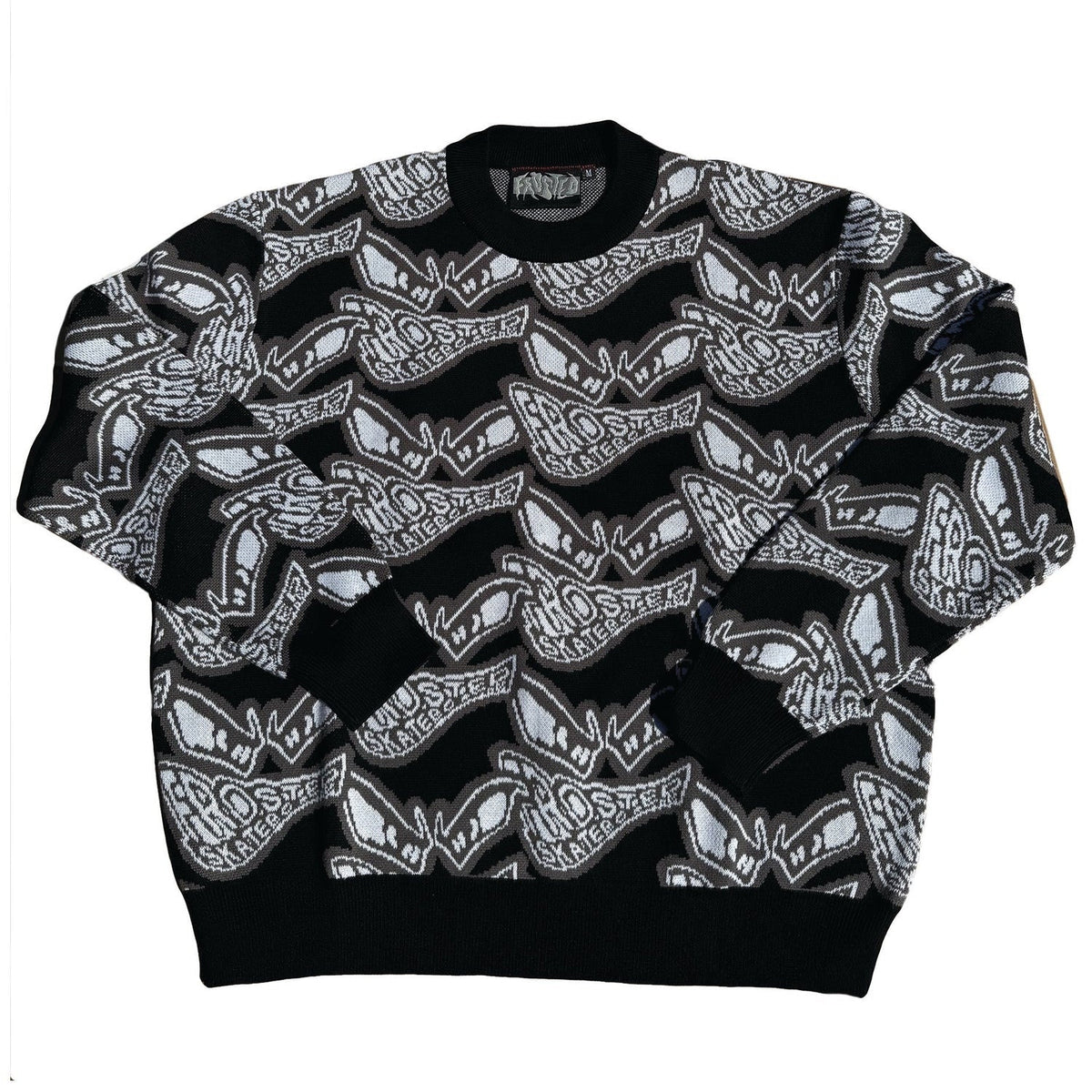 Frosted Skateboards 'Smile All Over' Knit Sweater - Black-1