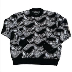 Frosted Skateboards 'Smile All Over' Knit Sweater - Black-1